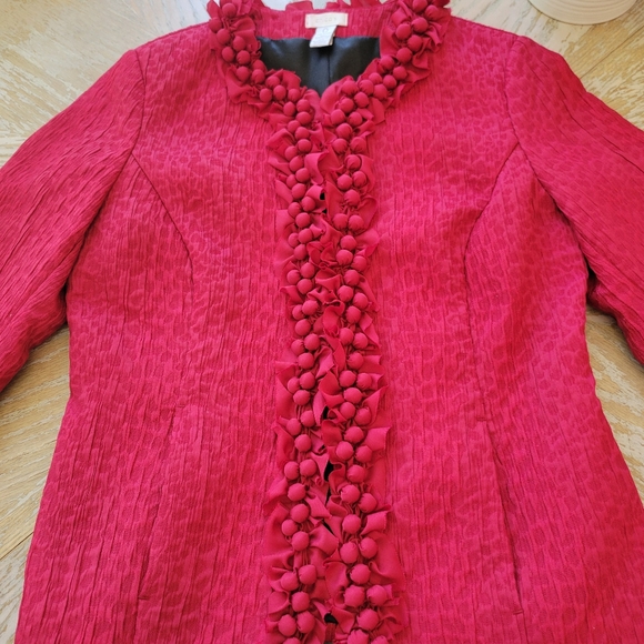 Chico's size 0 red jacket - Picture 2 of 6